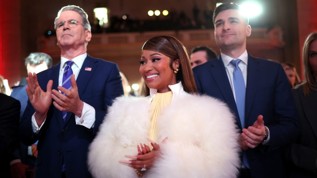 Rap artist Nicki Minaj pledges support for Trump accounts